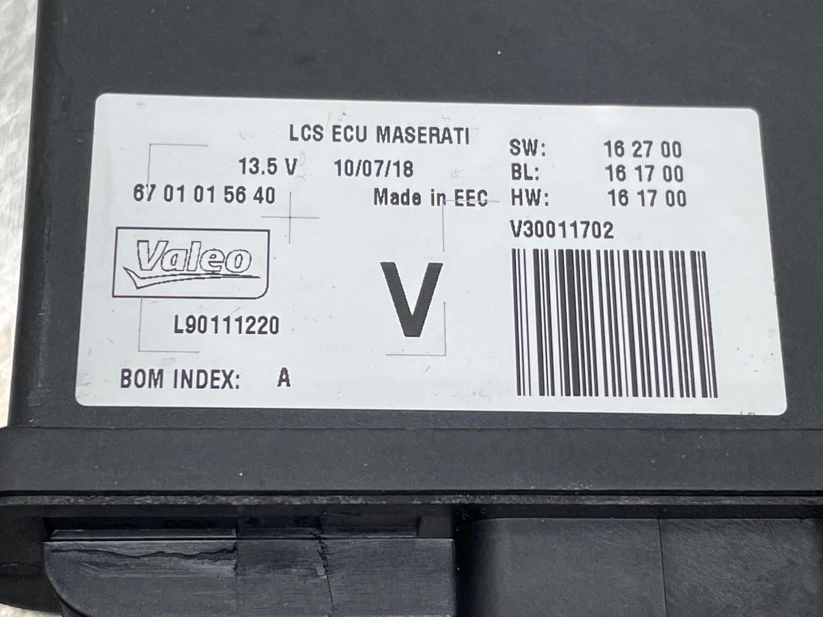 2019 Maserati Levante OEM Lane Keep System Control Module LCS ECU 6701015640