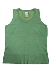 NEW Chico  s Woman  s Sleeveless Sweater Vest Top Green sz 1