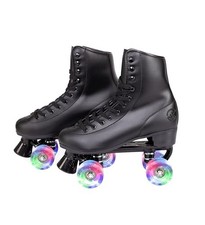 C SEVEN C7skates Quad Roller Skates Retro Black LED Women 9 Men 8