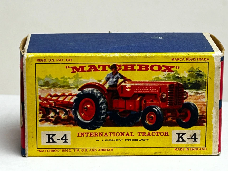 Matchbox King Size No. K-4 McCormick International Farm Tractor & Original Box - Image 3 of 4