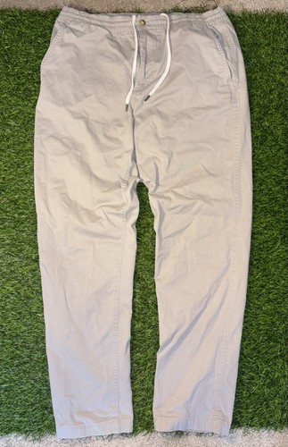 Polo Ralph Lauren Stretch Prepster Para Hombres Grande Gris Claro/Caqui Cintura Elástica