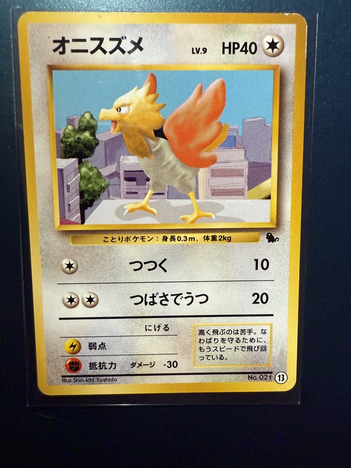 Spearow No.021 #13 VHS Intro Pack Japanese Pokemon Card Squirtle Deck - LP