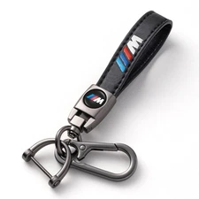 for BMW M Leather Keychain for Car Key Fob Holder, Compatible with M Series Cars