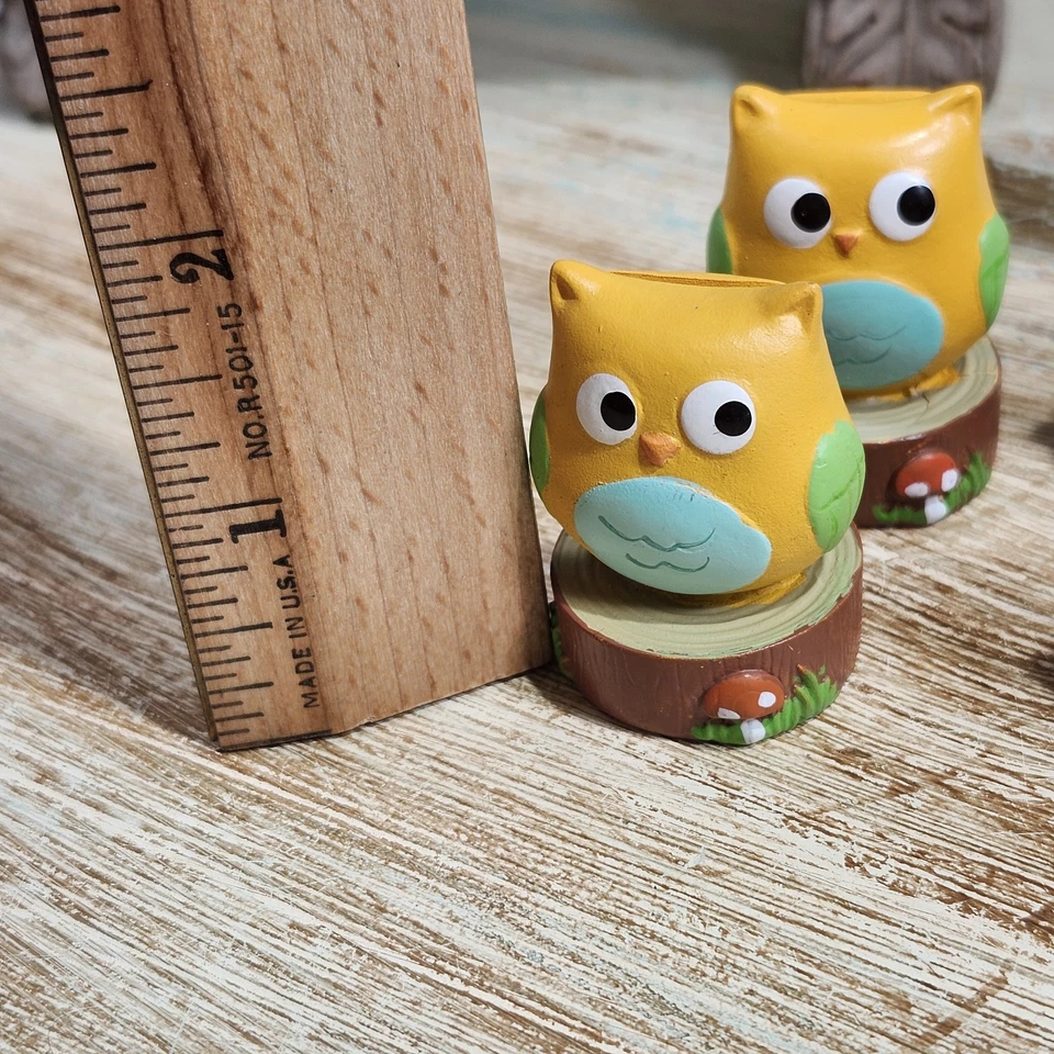 Juego de 6 portatarjetas Kate Aspen "Whooo's The Cutest" Owl Mushroom Place Foto 2 de 4