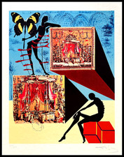 Salvador Dali  Litografia COA originale firmata a penna numerata a matita /"