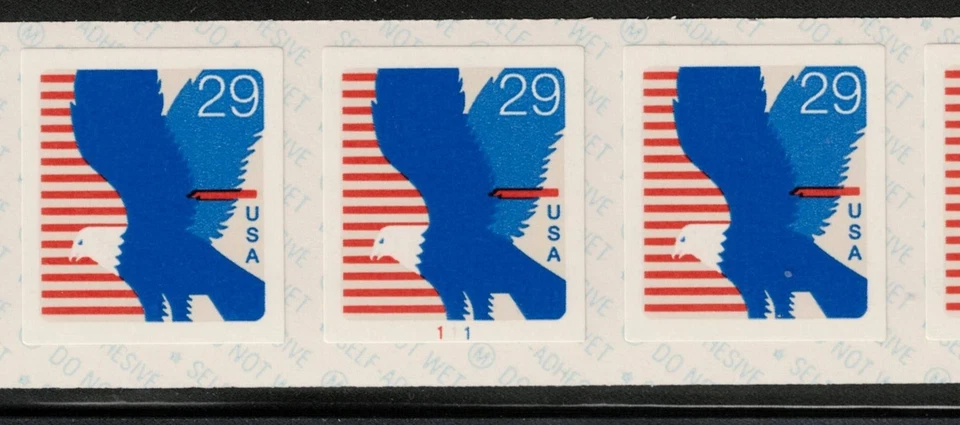 SCOTT#2598b, 29c EAGLE PNC5, PLT.#P111. VF & NH. - Image 2 of 2