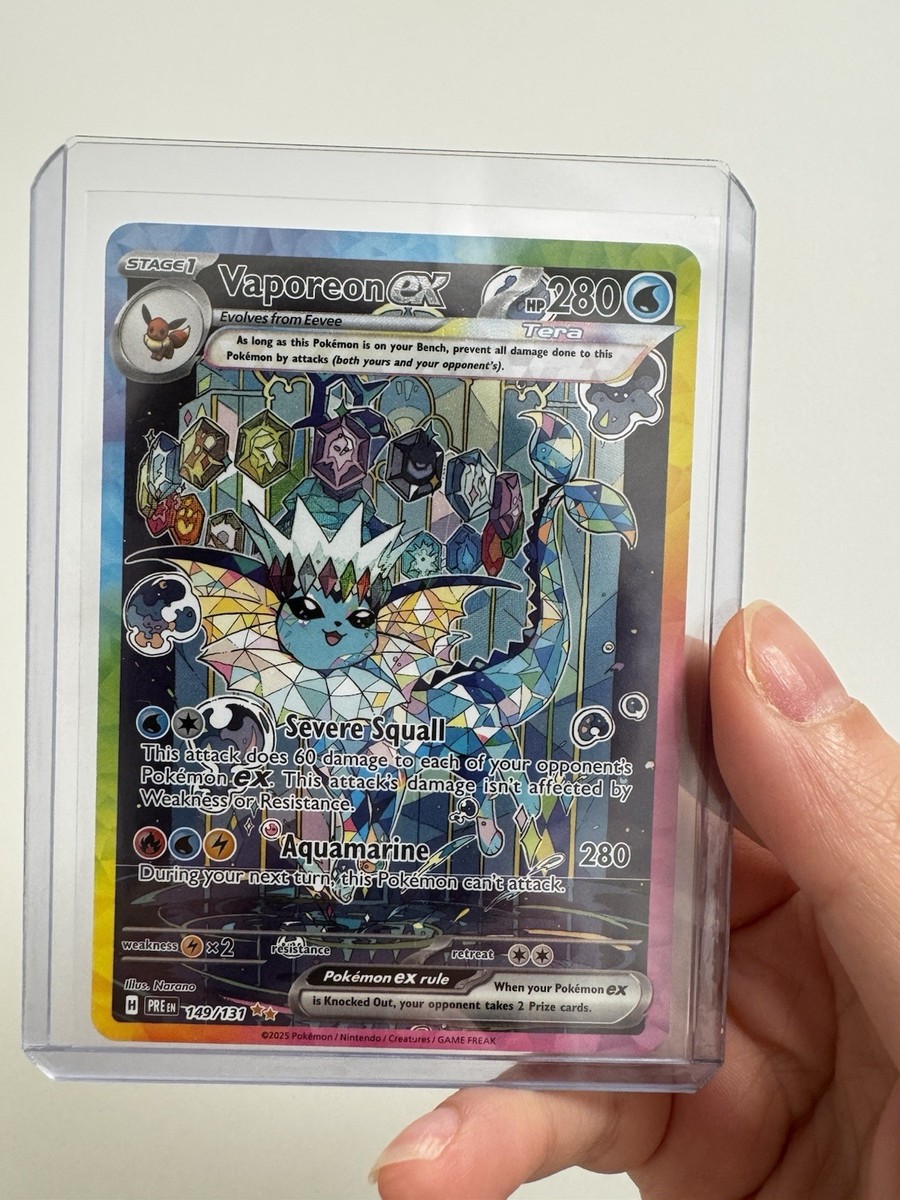 Vaporeon Ex 149/131 SIR Special Illustration Rare 2025