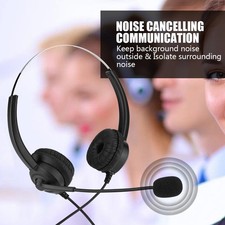 .*Lossless Sound Call Center Headphones 330° Earmuffs Call Center Headset
