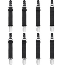 WILLWIN Multifunction Elastic Stocking Clips Suspenders Garter Belt for Girdles