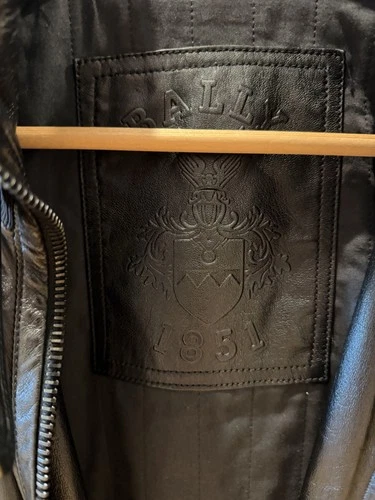 Bally Leather Jacket Men’s Black Size 36 (IT 46) Made In Italy image 10
