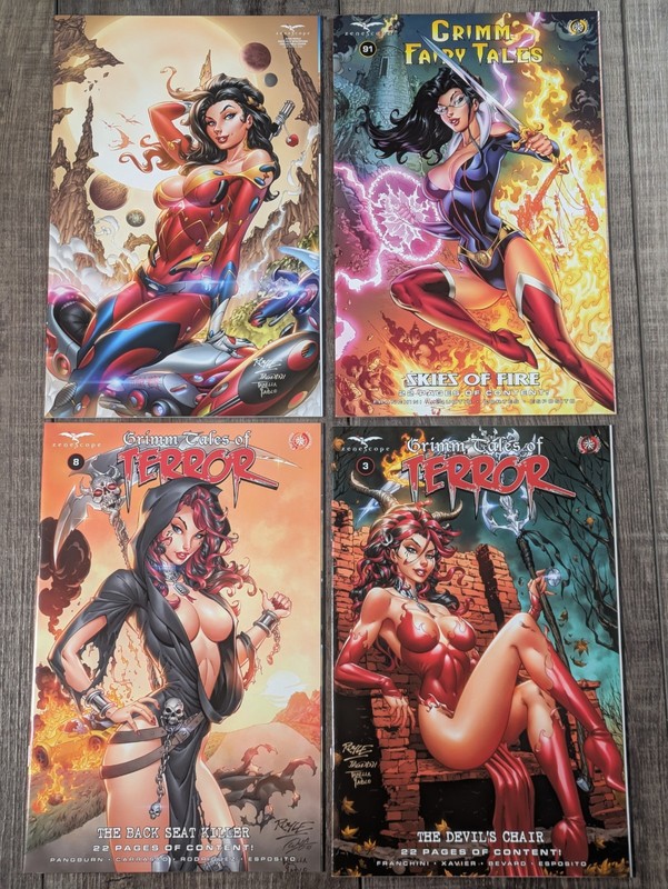 Zenescope John Royle Lot of 4 Comics Sela Mathers Keres Grimm Terror GFT VF/NM