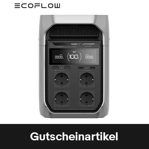 ECOFLOW DELTA 3 Plus 1024Wh Balkonkraftwerk Speicher 1800W Tragbare Powerstation