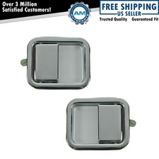 Door Handles Outside Exterior Chrome Pair Set For Jeep Wrangler Cj7 Scrambler