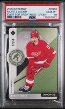 2023 UD SYNERGY CAST FOR GREATNESS GREEN #CG16 MORITZ SEIDER 12/50 PSA 10