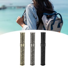 Metal Tube Container Embossed Water Proof Portable Storage Tube for Outdoor