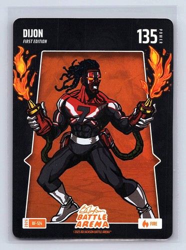 DIJON (Bijan Robinson) Bo Jackson Battle Arena #BF-124 Battlefoil Fire *