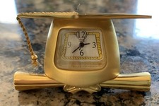 Churchill Miniatur Messing M&ouml;rserbrett Uhr, ideales Geschenk f&uuml;r Abschluss