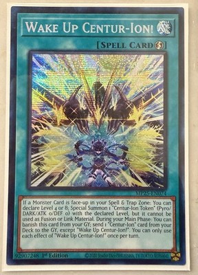Yugioh Wake Up Centur-Ion! MP25-EN074 1st Edition Prismatic Secret Rare NM 