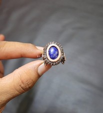 Lapis Lazuli Ring Copper Wire Wrapped Ring Adjustable Ring Copper Ring Gift