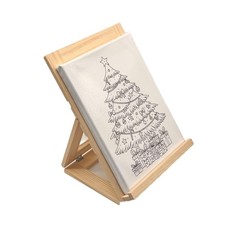 Cavalletto da tavolo in legno per opere d'arte, accessorio multiuso,