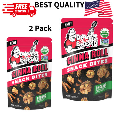 Dave s Killer Bread Super Cinna Roll Crunchy Snack Bites 7.2oz Pack of 2 Cinnamo