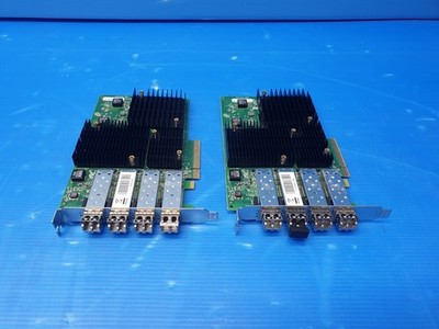NETAPP 111-02451+A0 4 Port 16GB PCIe HBA Adapter Controller Lot of 2 #jg