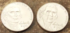 2023 P&D Jefferson Nickel - BU Set Pulled From OBW Rolls