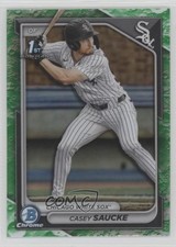 2024 Bowman Draft Chrome Lunar Glow Refractor Casey Saucke II #BDC-33 0z0v