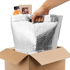 10 Insulated Thermal Bubble Delivery Bags /w Hand Hole 8x8x8 Lightweight