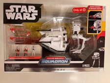 Star Wars Micro Galaxy Squadron Snowspeeder VS At-st
