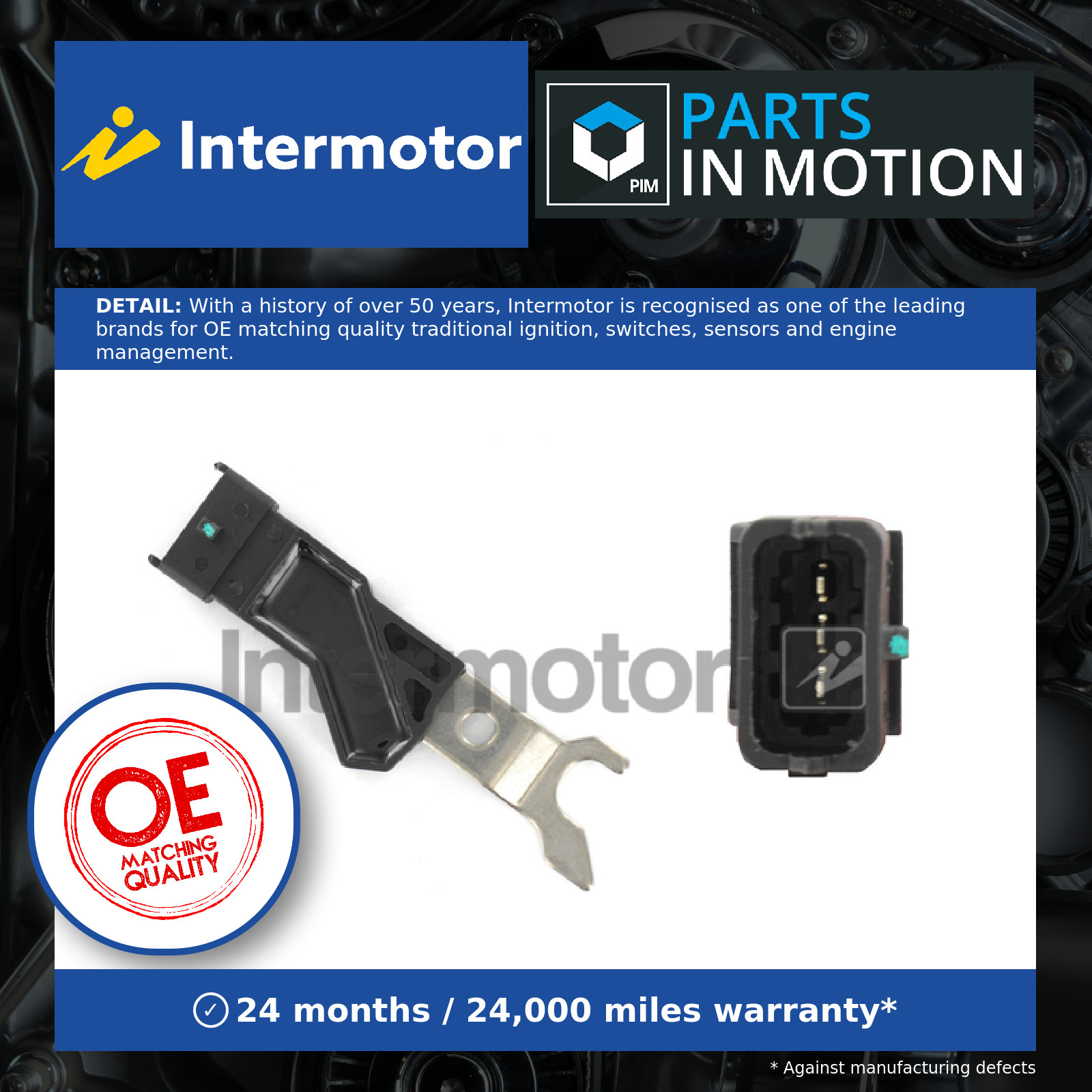 Camshaft Position Sensor 18992 Intermotor 1238749 6238939 90506101 93176039 New