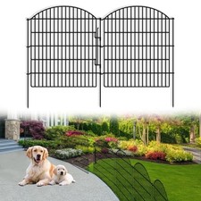 Cerca de jardín decorativa de 16 paneles con 16 paneles-33" H X 38,67 pies (L) con cerradura