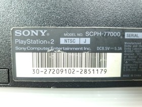 "Region Free" SONY Playstation 2 PS2 Slim Console SCPH-77000 Charcoal Black