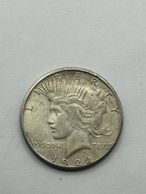 1922S Silver Peace Dollar XF