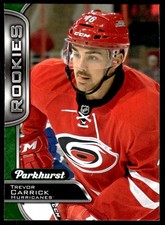 2016-17 PARKHURST ROOKIE GREEN Trevor Carrick -RC Rookie Carolina Hurricanes