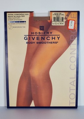 VTG Givenchy Hosiery Body Smoothers 522 Size A Thigh High Le Beige Naturel NEW