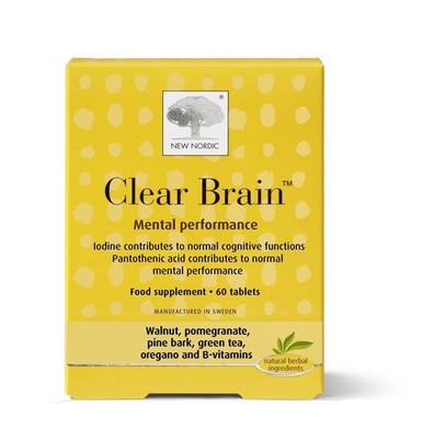 Neu Nordic Clear Brain 60 Tabletten - 4er Pack
