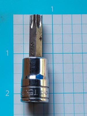 Snap-On Tools 3/8'' Drive Chrome Socket TORX T50 Bit FTX50E USA