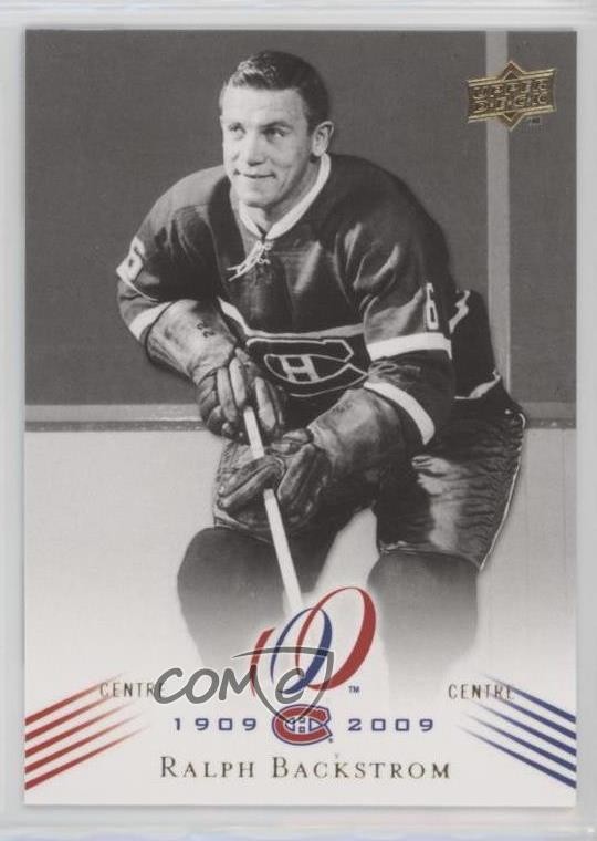 2008-09 Upper Deck Montreal Canadiens Centennial Set Ralph Backstrom #70 0m8e