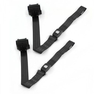 IH Scout 1961 - 1980 Standard 2pt BK Retract Bucket Seat Belt Kit-2 Belts