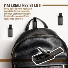 GlazieVault Appendiabiti da parete in acciaio inox (10 pezzi) - Ganci appendiabiti resistenti da parete per cucina, bagno, camera da letto, design di alta qualità, antiruggine, per appendere le porte