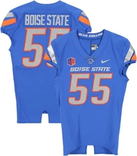 Boise State Broncos Team-Issued #55 Blue Jersey from Football Program - Size 40