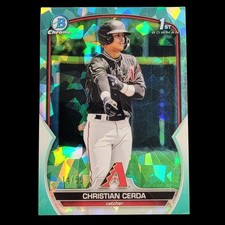 2023 Bowman Sapphire Edition - Chrome Prospects Christian Cerda #BCP-56 Aqua /55