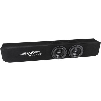 NEW DUAL 8'' 1200W LOADED SUB BOX FITS 2009-2014 FORD F-150 SUPERCREW CAB