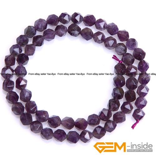 Wholesale Lot Natural Assorted Gemstone Polygonal Jewellery Making Beads 15" UK - Picture 44 of 129