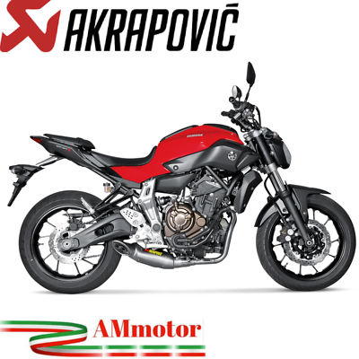 Complete Exhaust Akrapovic Yamaha MT-07 2015 Motorcycle Racing