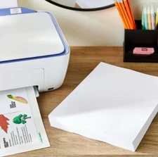 Copy Paper, 8.5" x 11", White, 5 Sheets