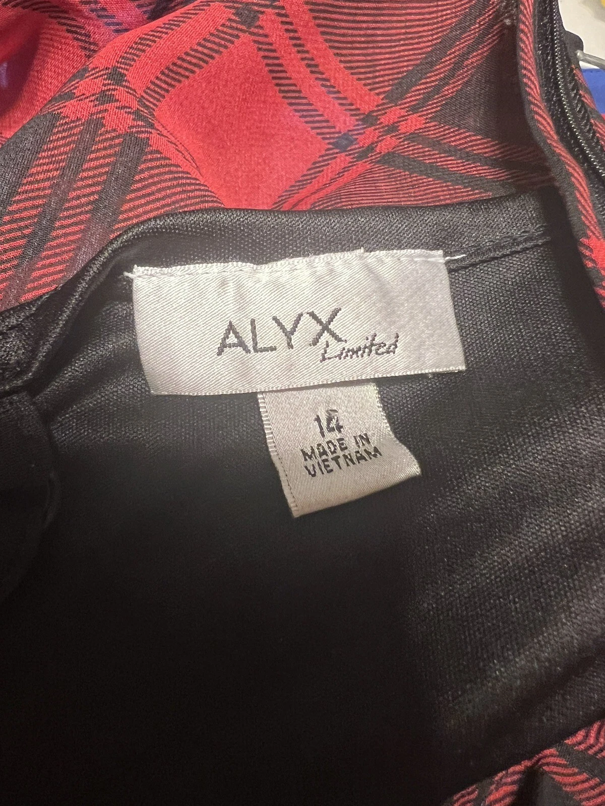 ALYX Abito Limitato Donna Donna 14 Quadri Foin Lunghezza Ginocchio Serbatoio Regolabile