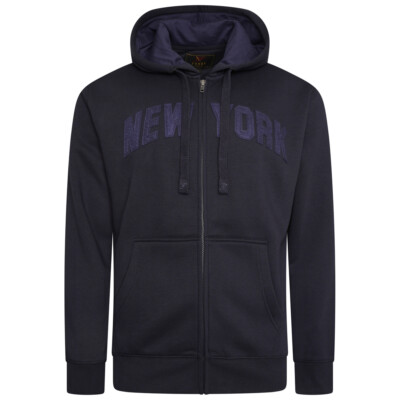 Mens King Plus Size Fleece Zipped Hooded Sweatshirt Hoodie 2XL