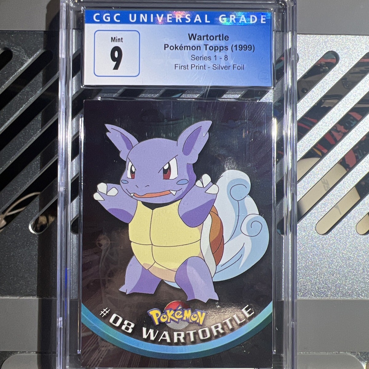 5個セット激レア【限定商品】TOPPS　公式カードスタンド　ホワイ 🔥CGC 9 1st Print🔥Pokemon Topps (1999) 